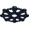Ekena Millwork Angel Ceiling Medallion (Fits Canopies up to 4 3/8"), 20 7/8"OD x 3 5/8"ID x 1"P, Midnight Dream CM20ANMDF - alternate 3